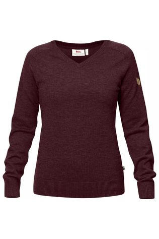 Fjällräven Trui Sörmland V-Neck dark red