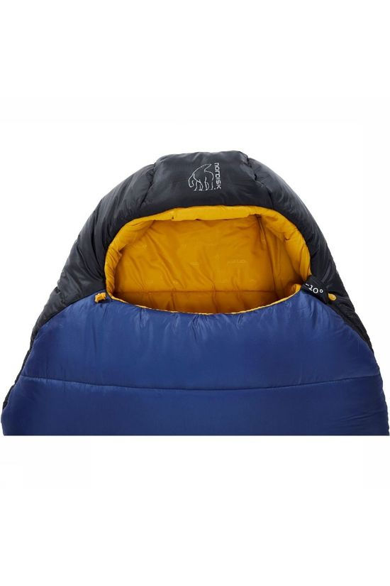 Nordisk Sac De Couchage Puk -10° Mummy Xl Navy Blue/Yellow