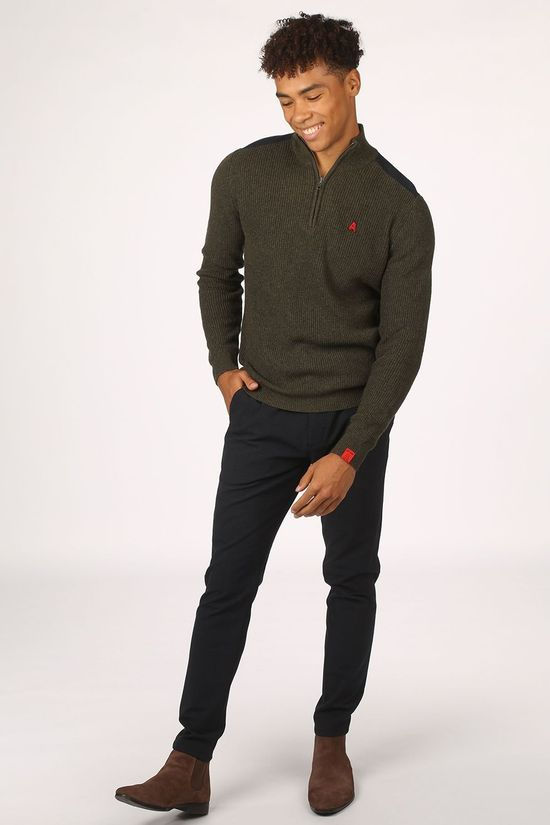 Antwrp Pull 2002-Bkw007 dark khaki