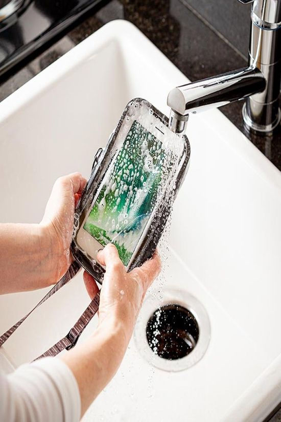 Nite Ize Sac Étanche Runoff Waterproof Phone Case dark grey