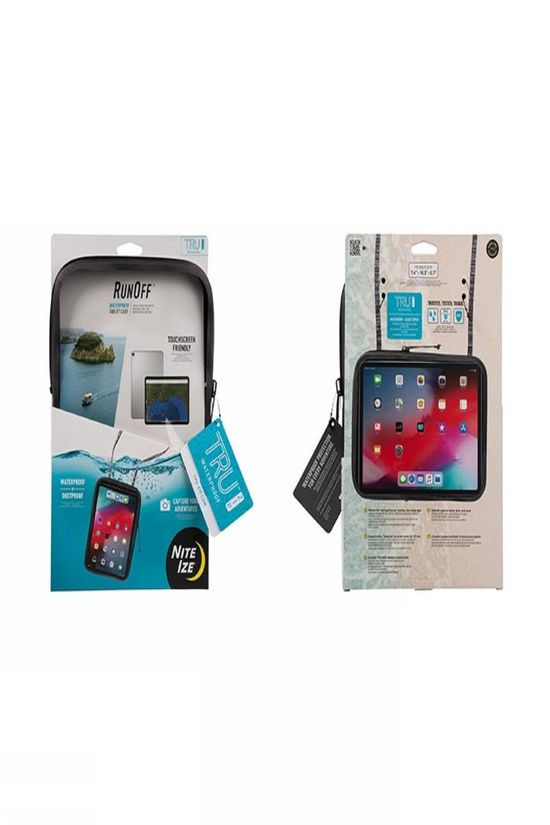 Nite Ize Waterdichte Zak Runoff Waterproof Tablet Case dark grey
