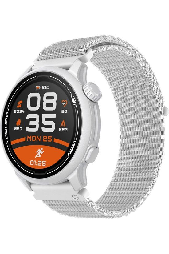 Coros Montre De Sport Pace 2 White With Nylon Band white