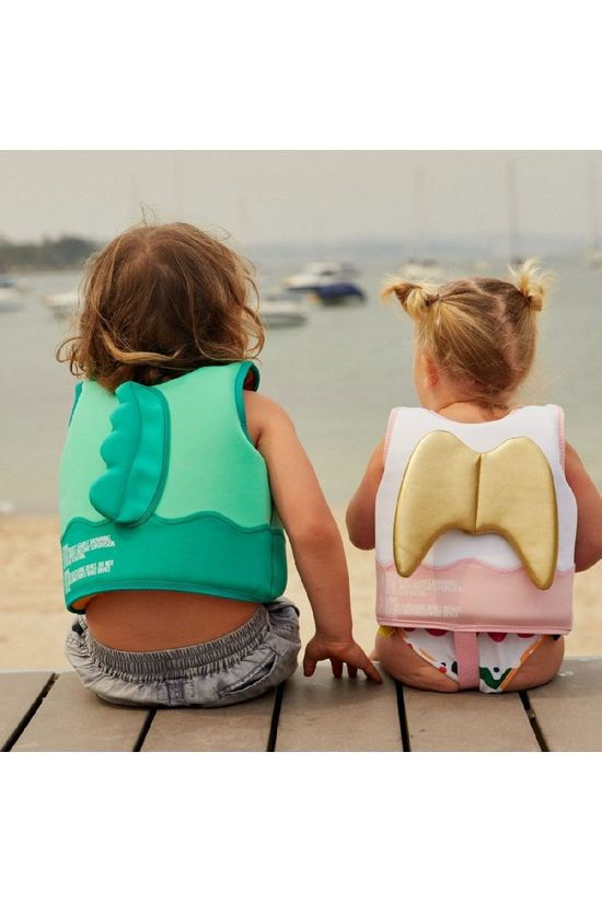Sunnylife Jouets Float Vest 2-4 light green/dark green