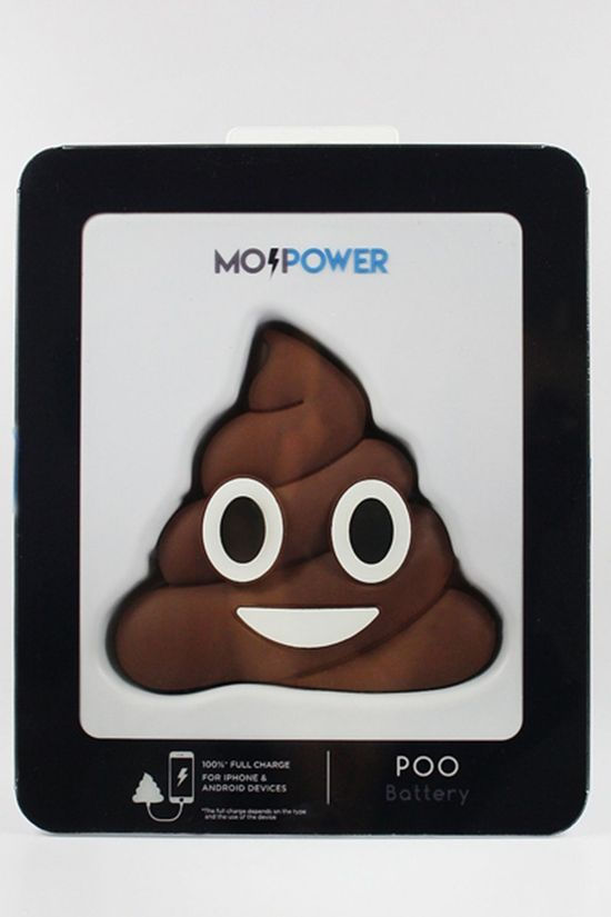 MOJI POWER Oplader Poo External Battery 2600 Nh mid brown