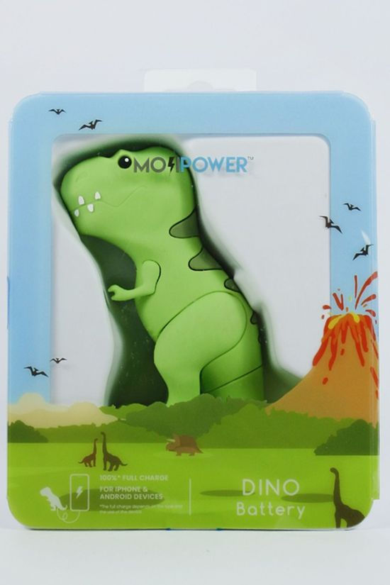 MOJI POWER Oplader Dino External Battery 2600 Nh mid green