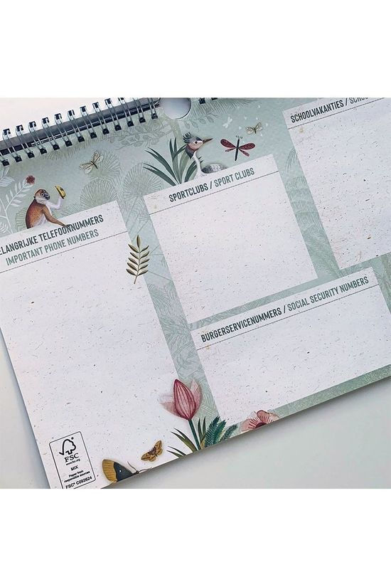Pimpelmees Gadget Family Planner 2021 No colour / Transparent