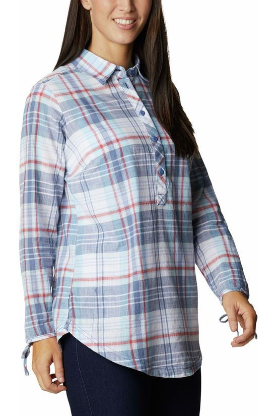 Columbia Blouse Camp Henry II Tunic Light Blue/Checks