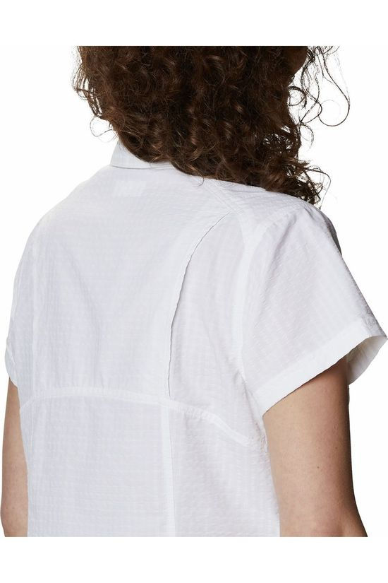 Columbia Blouse Silver Ridge Novelty Ss white