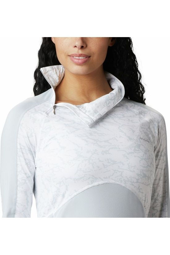 Columbia Polaire Winter Power 1/4 Zip Knit light grey/white