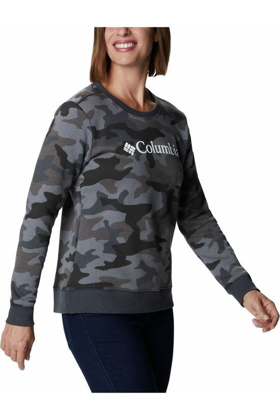 Columbia Pull Columbia Logo Printed Crew Black/Ass. Camouflage