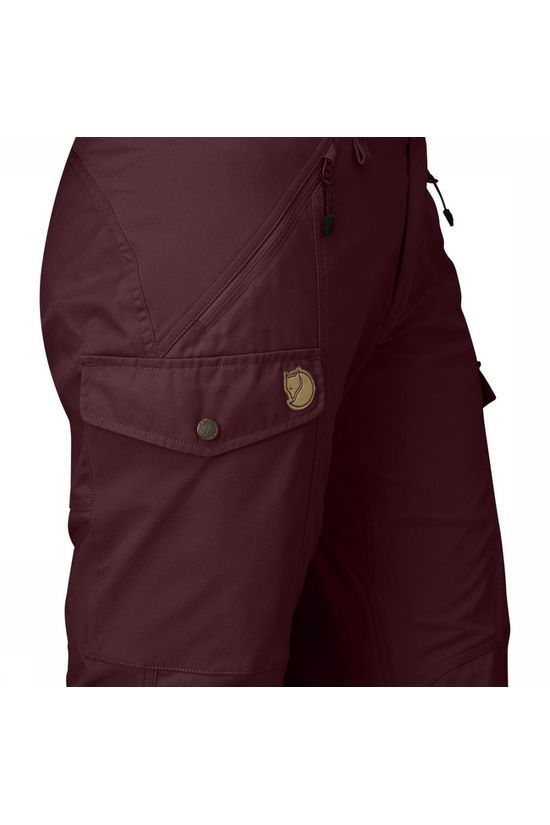 Fjällräven Broek Nikka Curved dark red