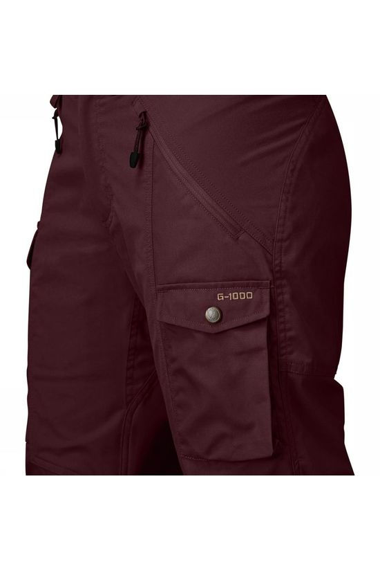 Fjällräven Broek Nikka Curved dark red