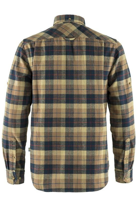 Fjällräven Hemd Sarek Heavy Flannel Sand Brown/Dark Blue