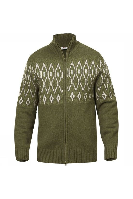 Fjällräven Trui Sörmland Jacquard dark khaki