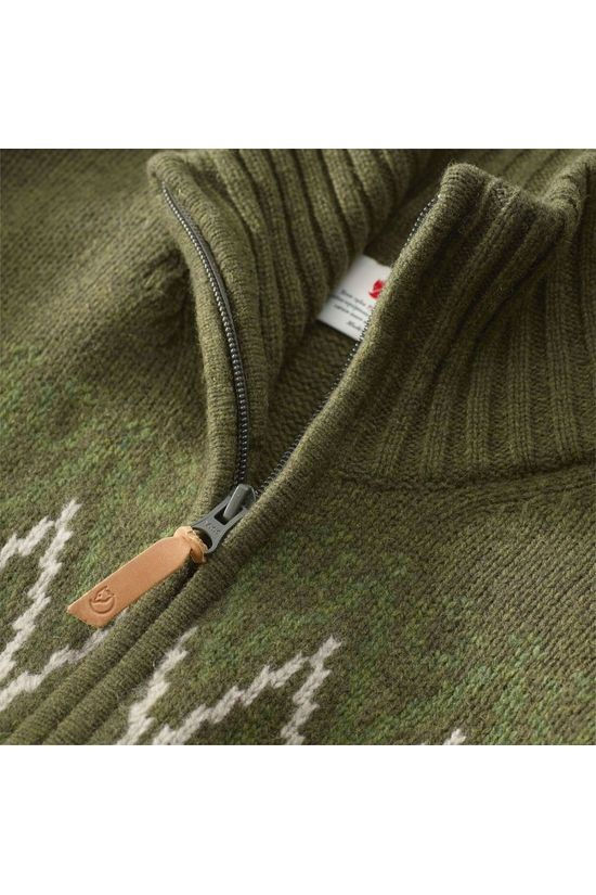 Fjällräven Trui Sörmland Jacquard dark khaki