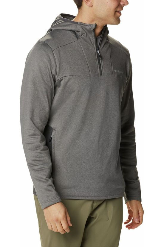 Columbia Pull Maxtrail Quarter Zip Hoodie Light Grey/Orange