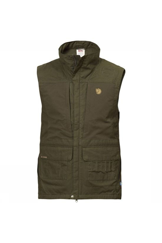 Fjällräven Bodywarmer Lappland Hybrid dark khaki