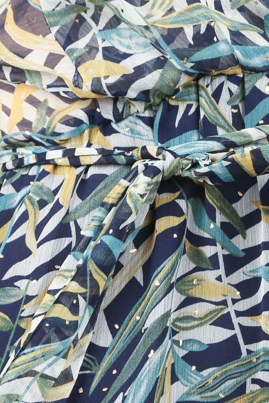 Grace&Mila Jurk Cecile Ecru/Green