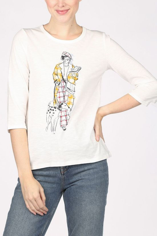 Esprit T-Shirt  090Ee1K322 white