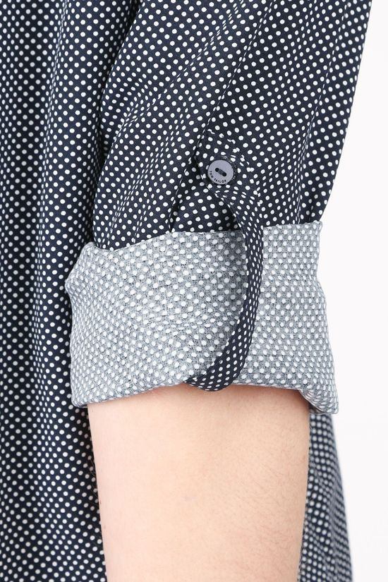 Tom Tailor Blouse 1024058 Navy Blue/White
