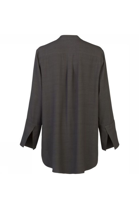 Yaya Blouse V-Neck Big Cuffs Black