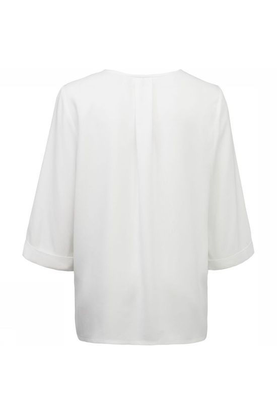 Yaya Blouse Woven Kimono Sleeve off white