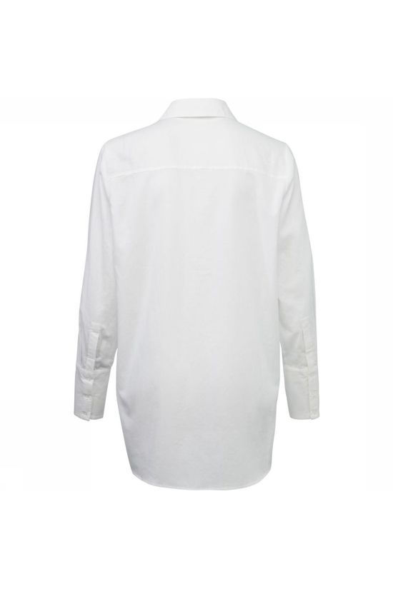 Yaya Hemd Metallic Placket off white/silver