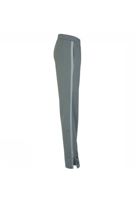 Yaya Pantalon Sporty With Contrast Stripe mid green