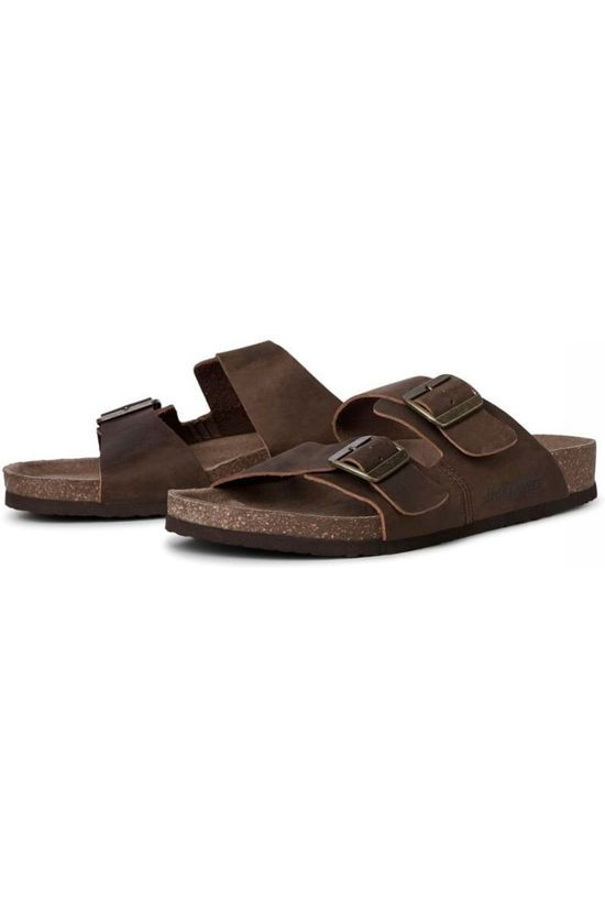 Jack & Jones Slipper Jfwcroxton Leather dark brown