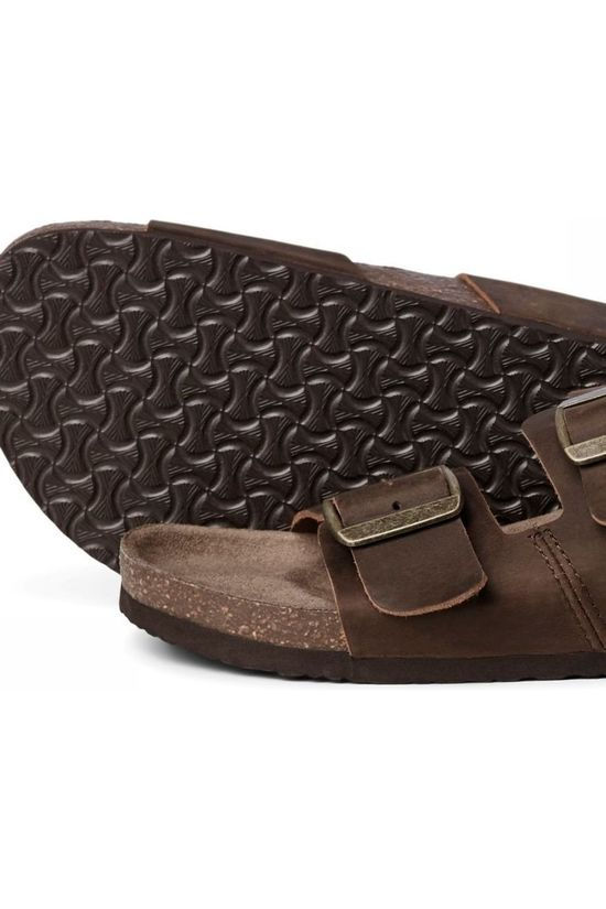 Jack & Jones Slipper Jfwcroxton Leather dark brown