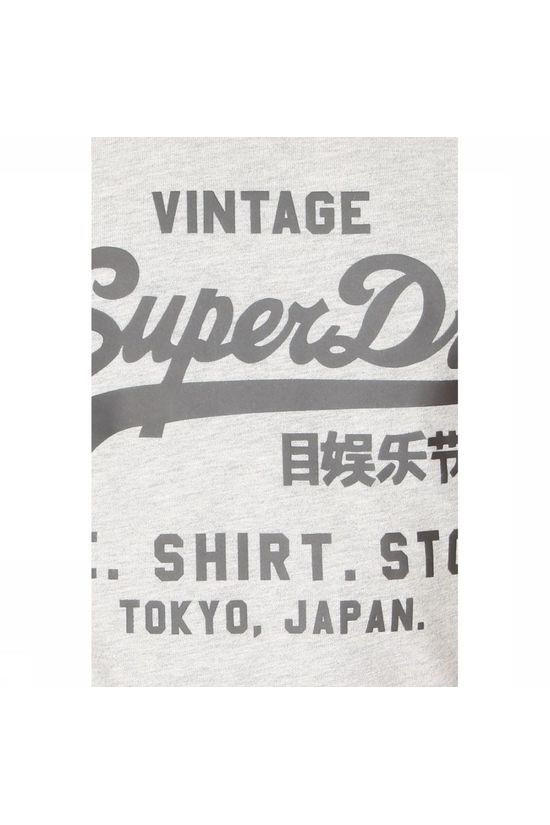 Superdry Top  Vl Bonded Light Grey Marle