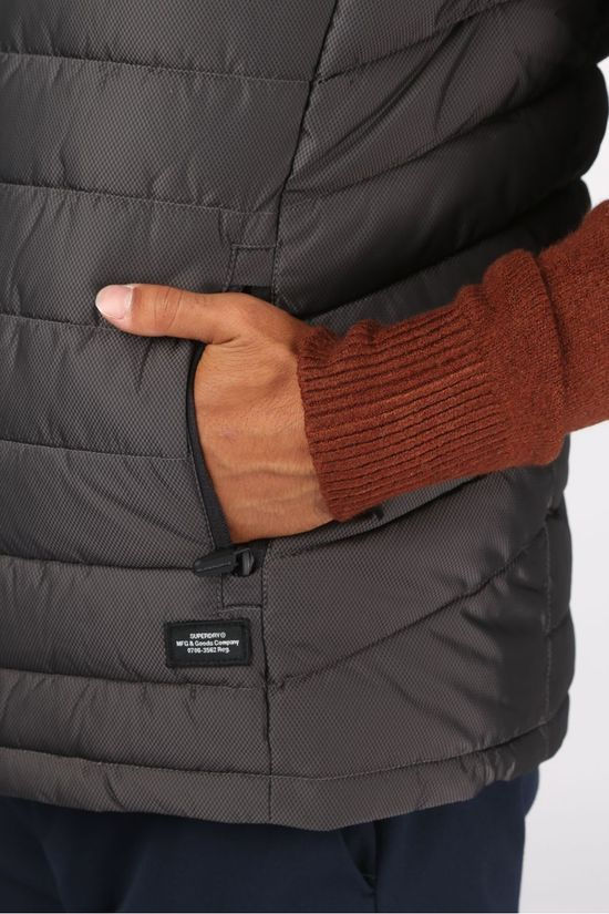 Superdry Bodywarmer Fuji Gilet dark grey