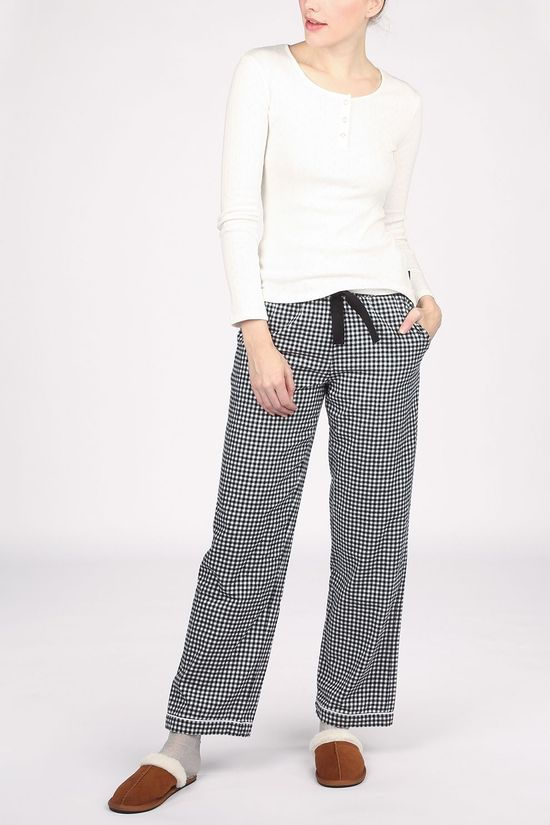 Superdry Pyjama Pointelle Skinny Grandad off white