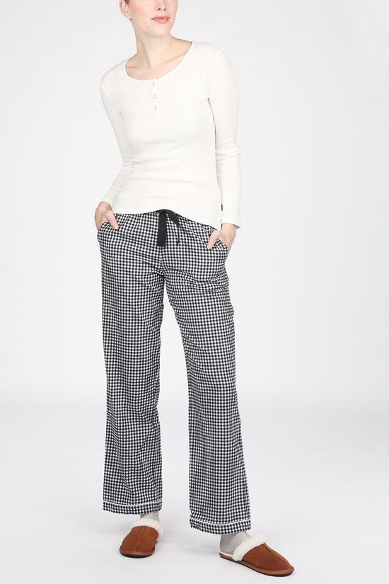 Superdry Pyjama Brushed Check Pyjama Black/Off White