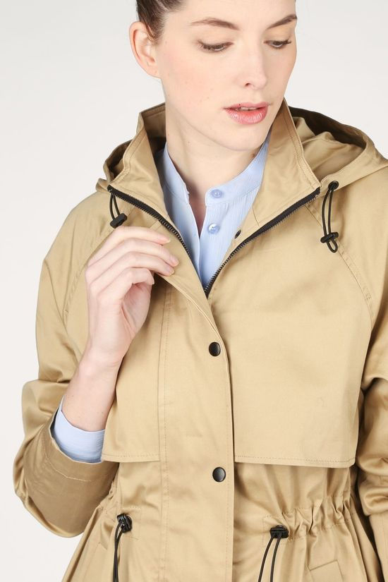 B.Young Manteau Bycabri Sand Brown