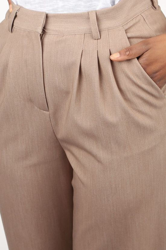 Object Pantalonrita Mw Trousers Sand Brown
