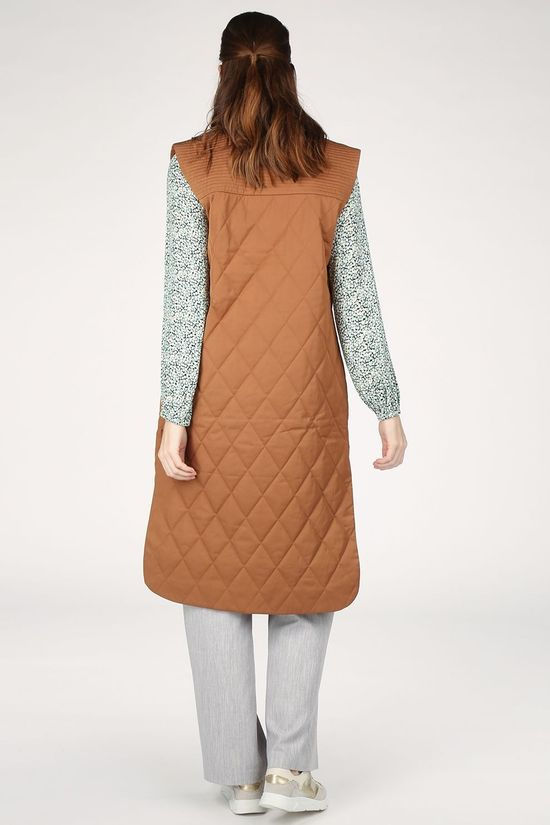 Ichi Bodywarmer Ihannie Wa Camel Brown