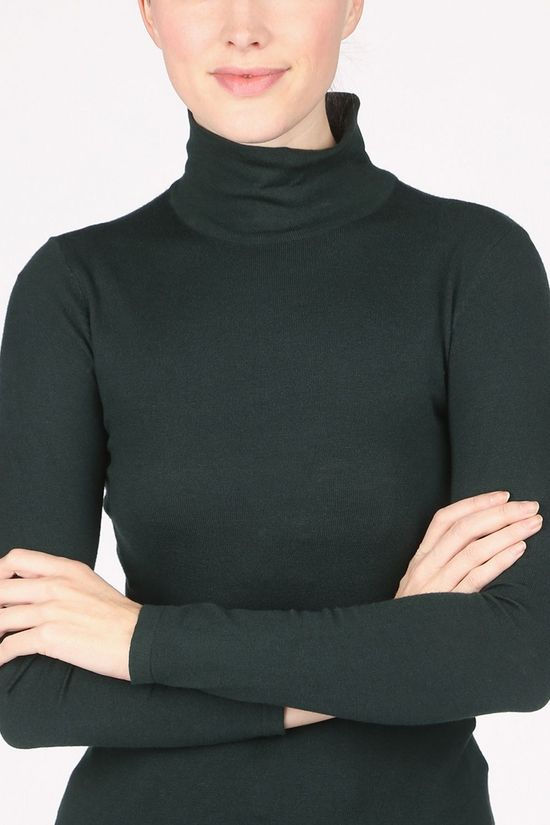 Vero Moda Pull sharm Ls Rollneck Vip dark green