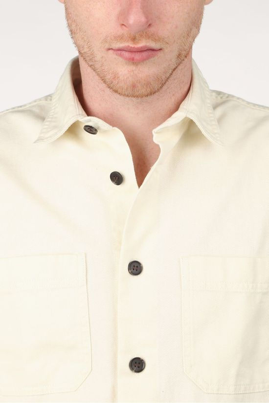 Premium Surchemise Jprblalinen Twill Overshirt L/S Ecru