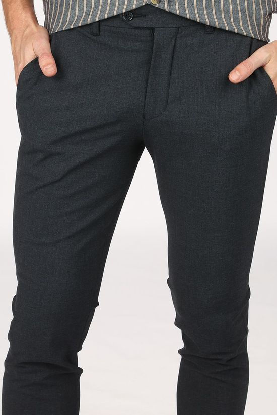 Selected Broek Slhslim-Carlo Flex Structure Light Grey Marle