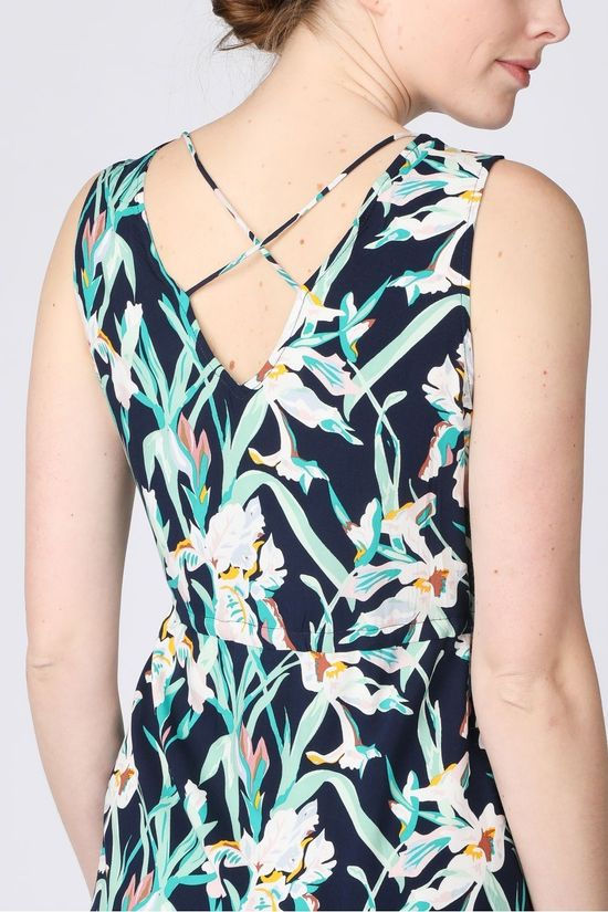 Vero Moda Robe Vmsimply Easy Long Navy Blue/Light Green