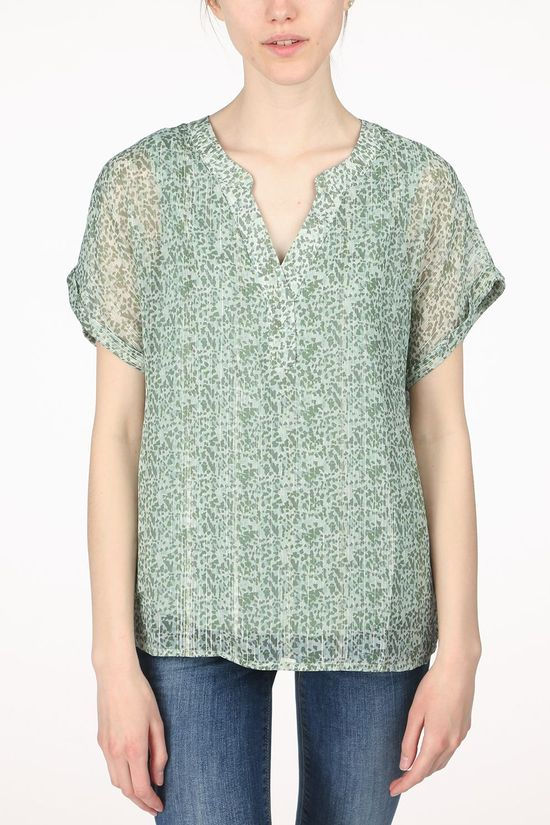 Vero Moda T-Shirt Lulu Ss Vneck light green