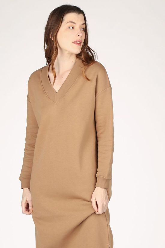 Selected Jurk Slfhazel Ls Long light brown
