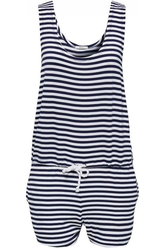 Esprit Combinaison Port Beach Playsuit white/blue