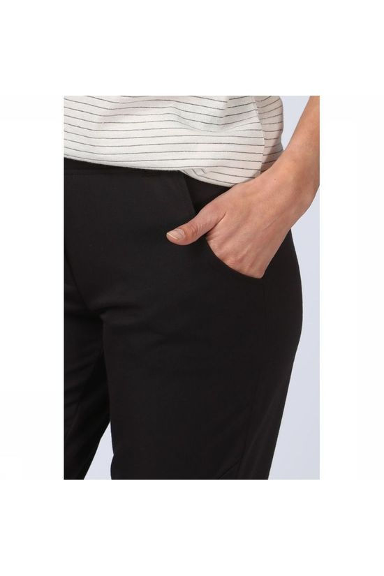 Yaya Broek Fitted W. Cuff Black
