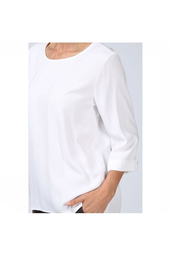 Yaya Blouse Woven Kimono Sleeve off white