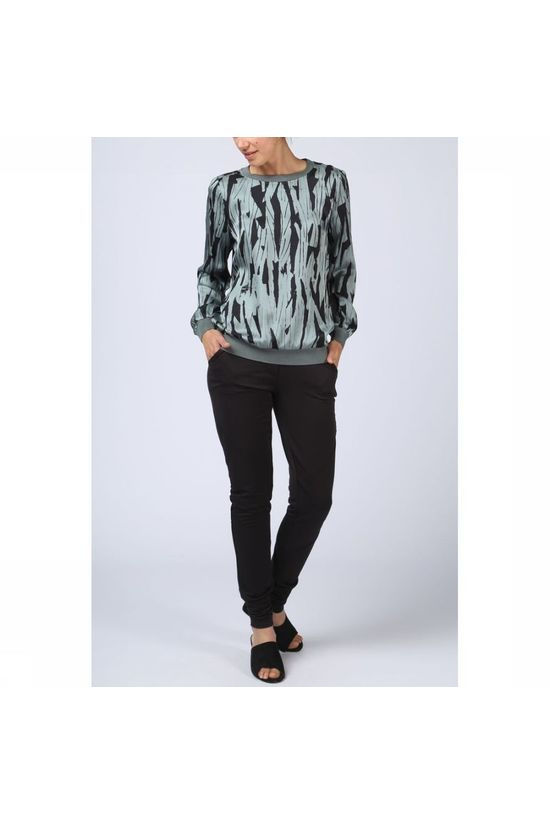 Yaya Blouse Geometric Printed Mid Green/Ass. Geometric
