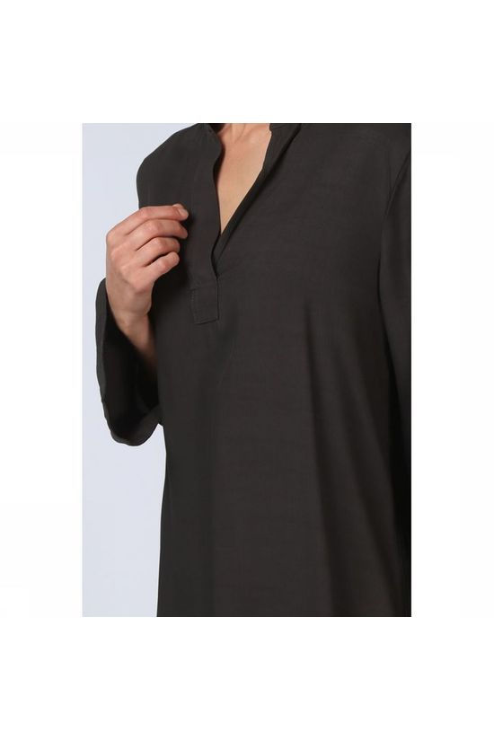 Yaya Blouse V-Neck Big Cuffs Black