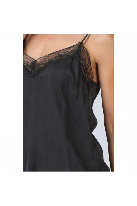 Yaya Blouse Lace dark grey