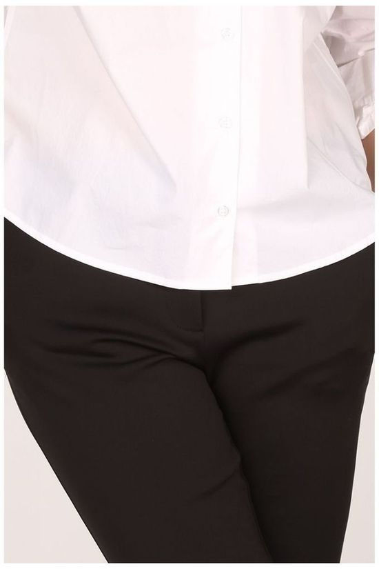 Yaya Broek Straight Zippers On Sides Black